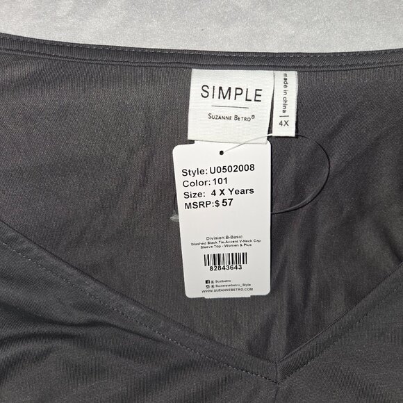 Suzanne Betro - Simple - Cap Sleeve Top - Picture 4 of 4